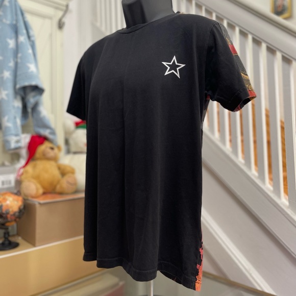 EUC Men’s Size X-Large Givenchy Star Print Graphic Cotton Tee Black/Multicolor - Picture 3 of 11